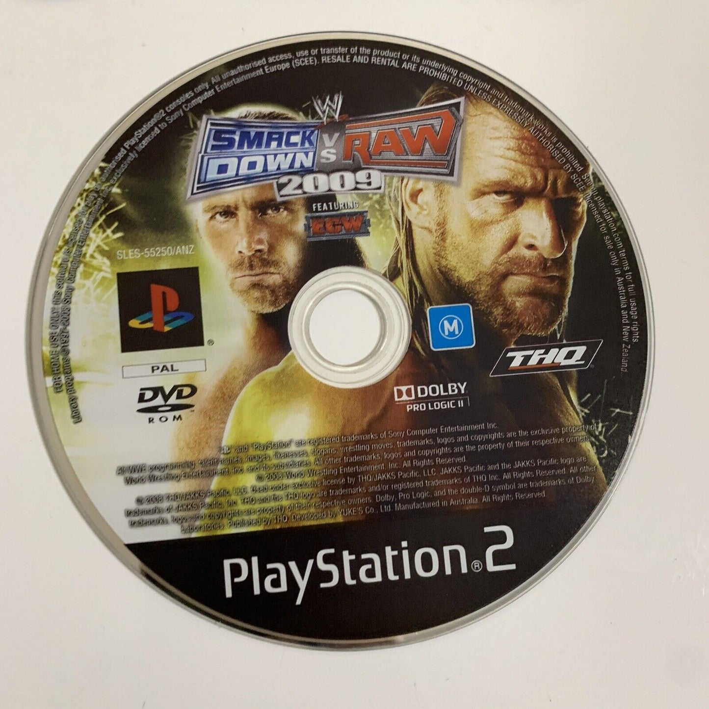 WWE SmackDown vs. RAW 2009 PS2 Playstation 2 PAL Wrestling Game Complete