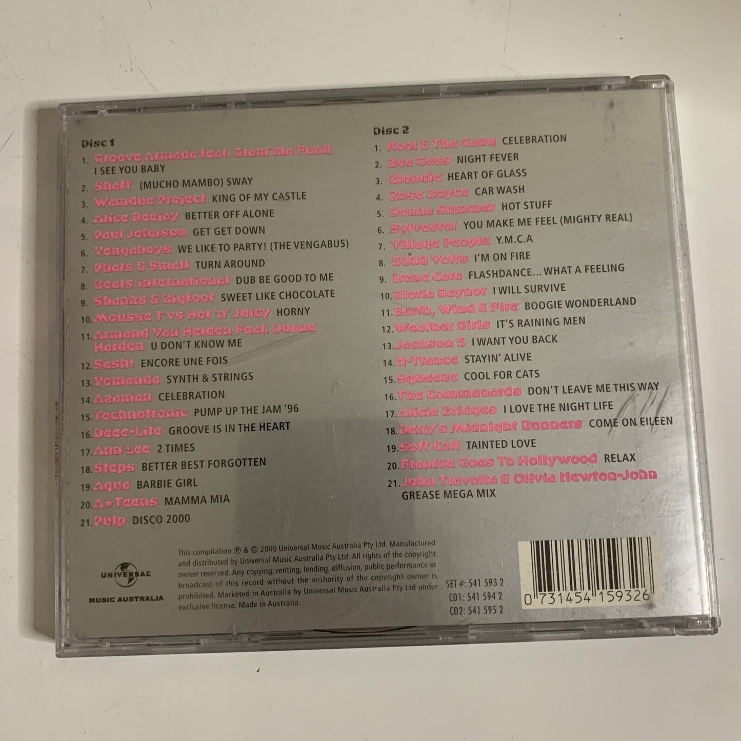 Celebration 2000 (CD, 1999, 2-Disc Set) Dance Electronic Compilation Album