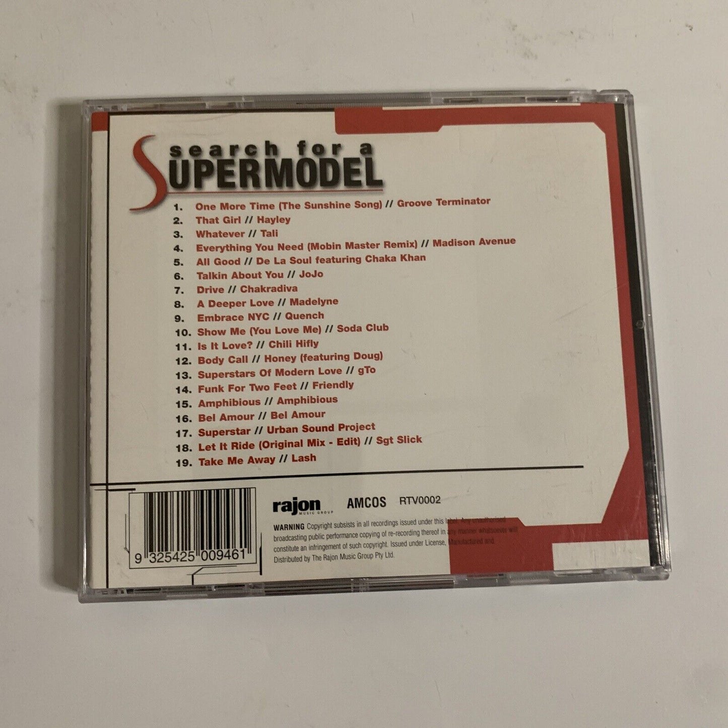 Search For A Supermodel: The Music (CD, 2001)