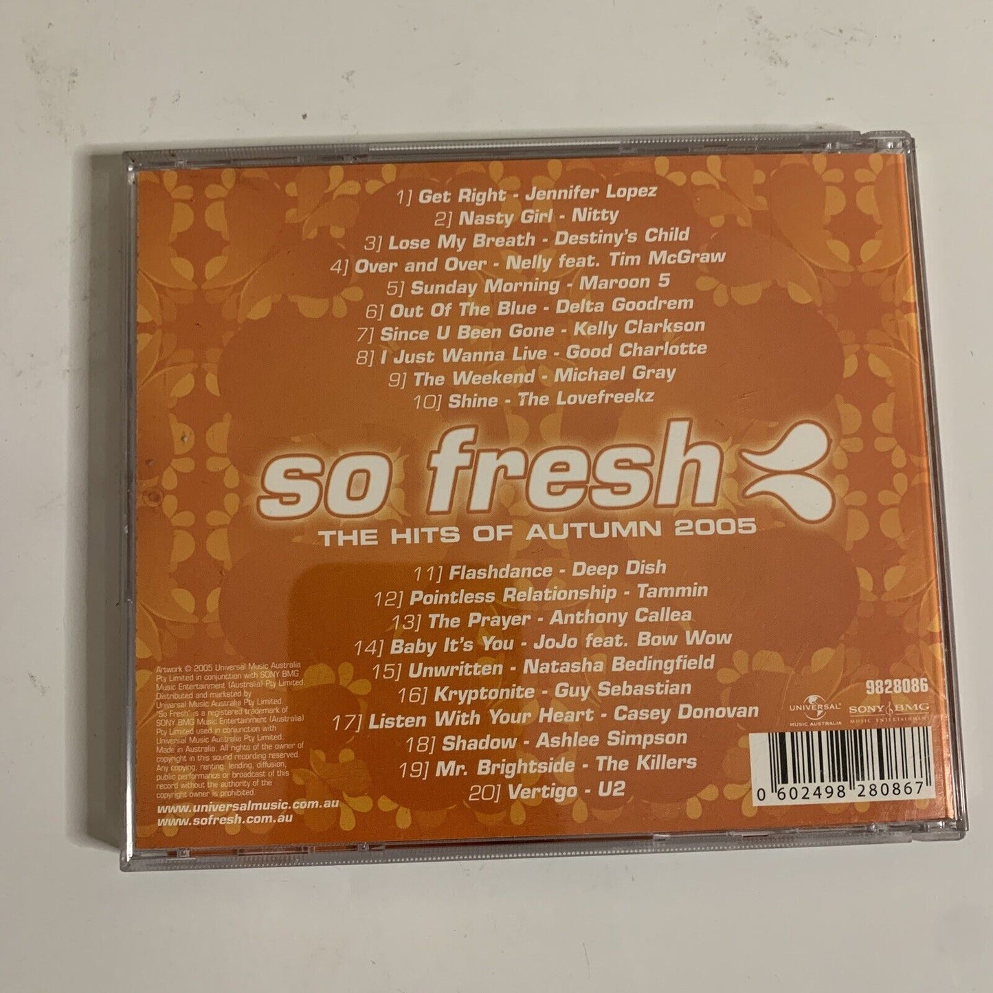 So Fresh: The Hits of Autumn 2005 by Various Artists (CD, 2006)