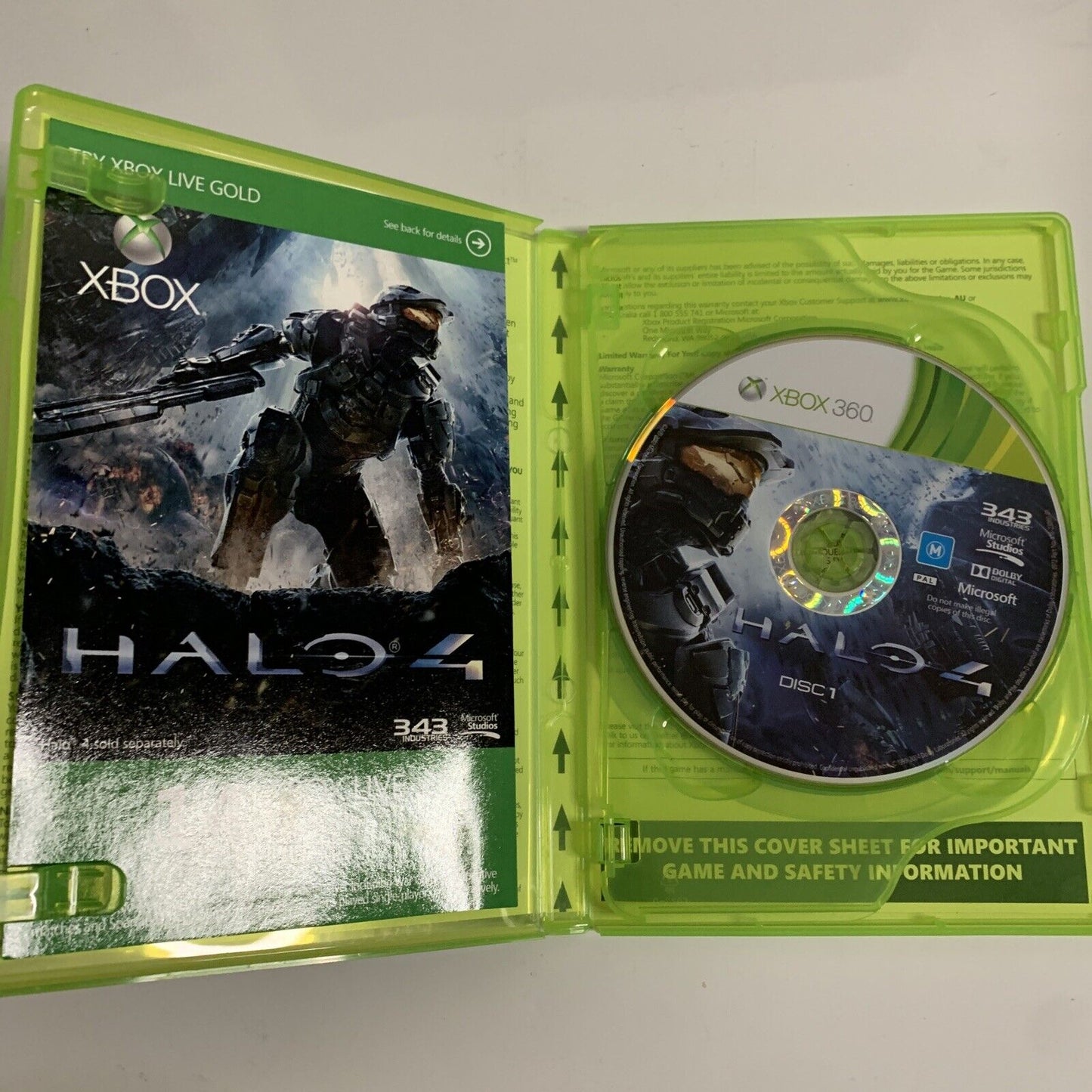 Halo 4 Microsoft Xbox 360 2012 PAL Game Complete