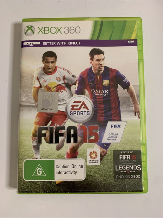 FIFA 15 Microsoft Xbox 360 PAL EA Sports Football Soccer Game Complete