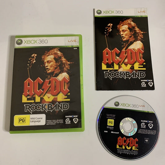 AC/DC Live Rock Band  Microsoft Xbox 360 PAL 2008 Game