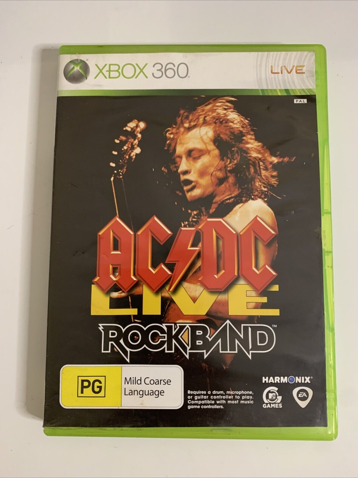 AC/DC Live Rock Band  Microsoft Xbox 360 PAL 2008 Game