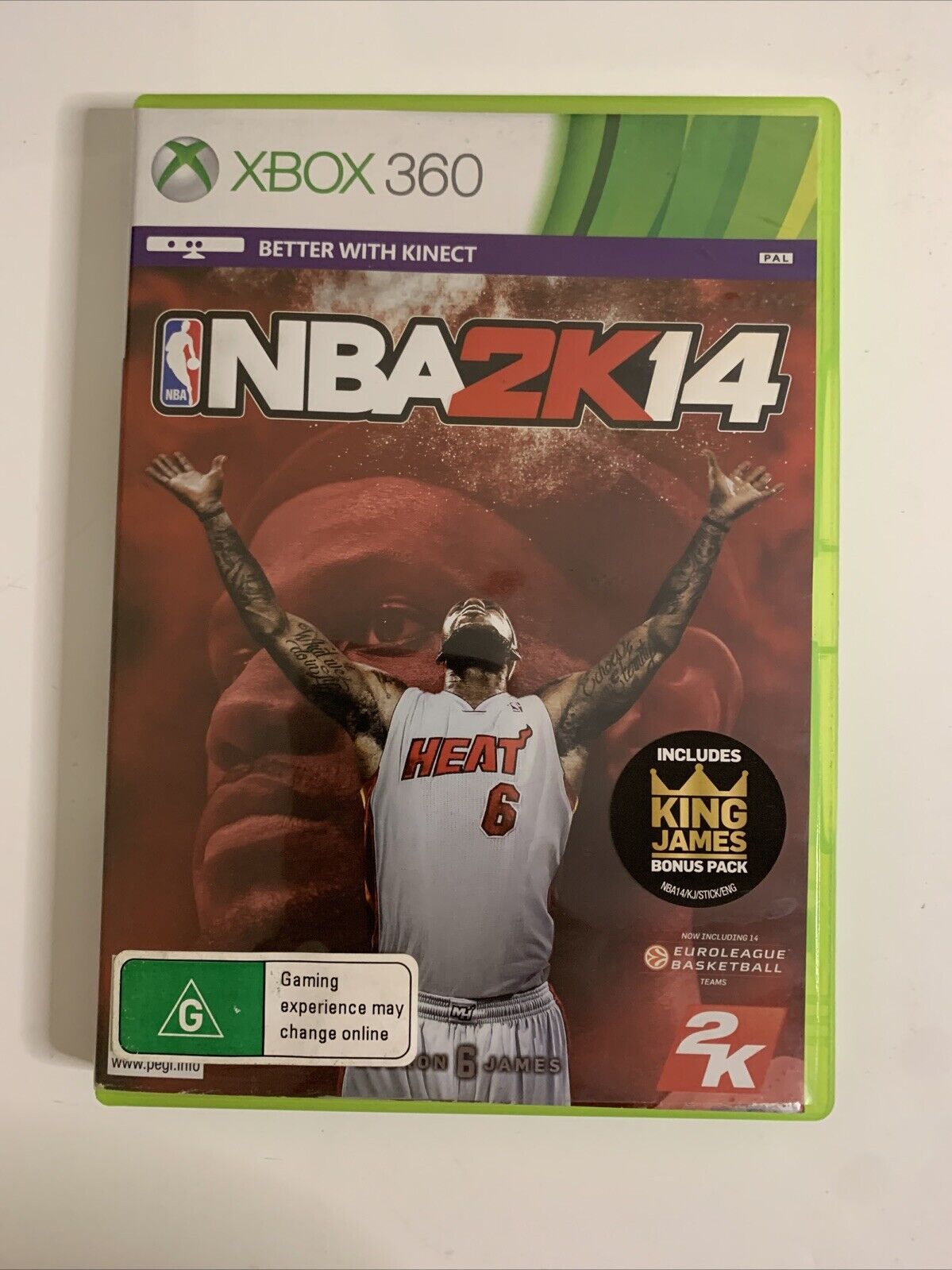 NBA 2k14 Lebron Cover Microsoft XBOX 360 PAL Basketball 2014 Game Complete