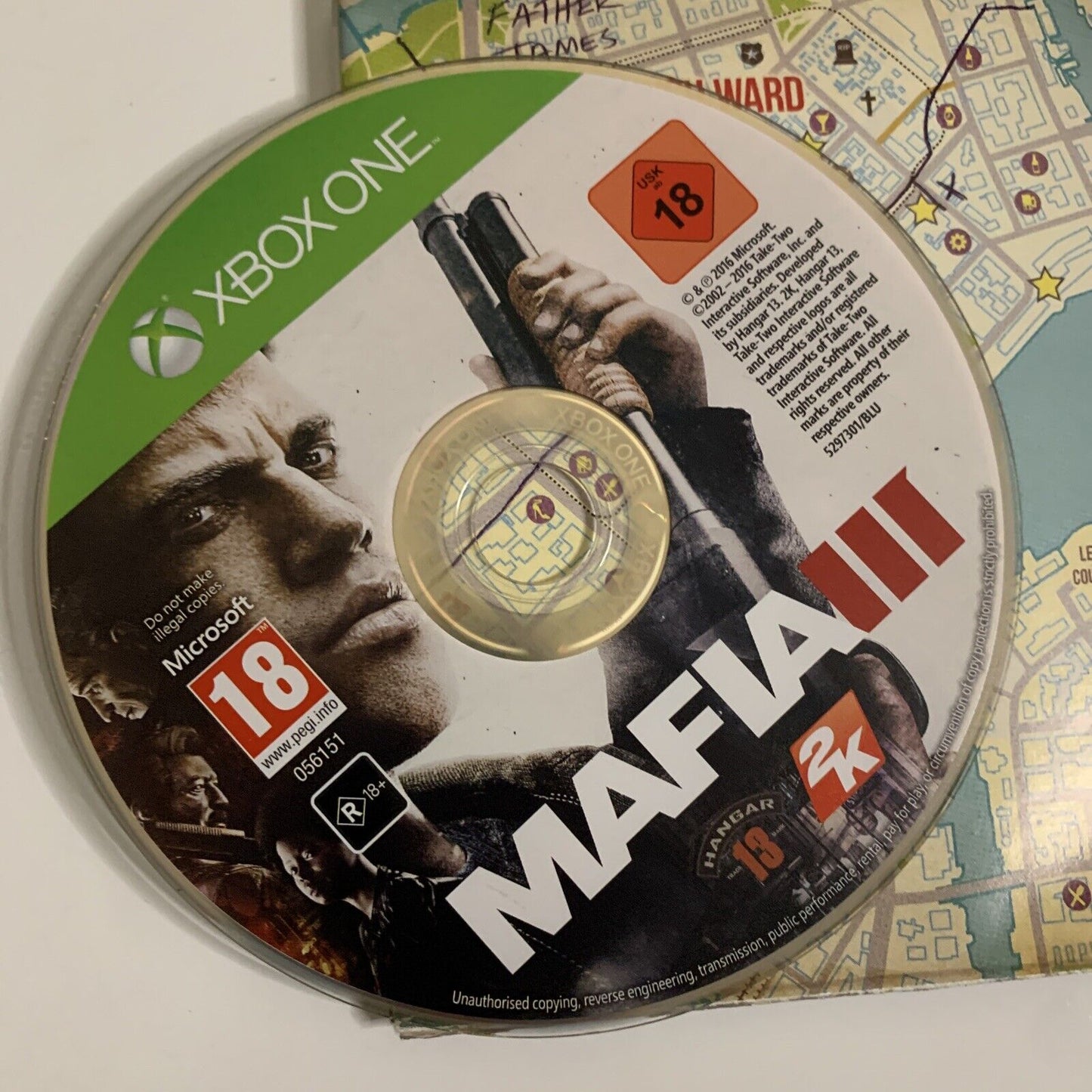 Mafia 3  Microsoft Xbox One with Map 2k Games Complete