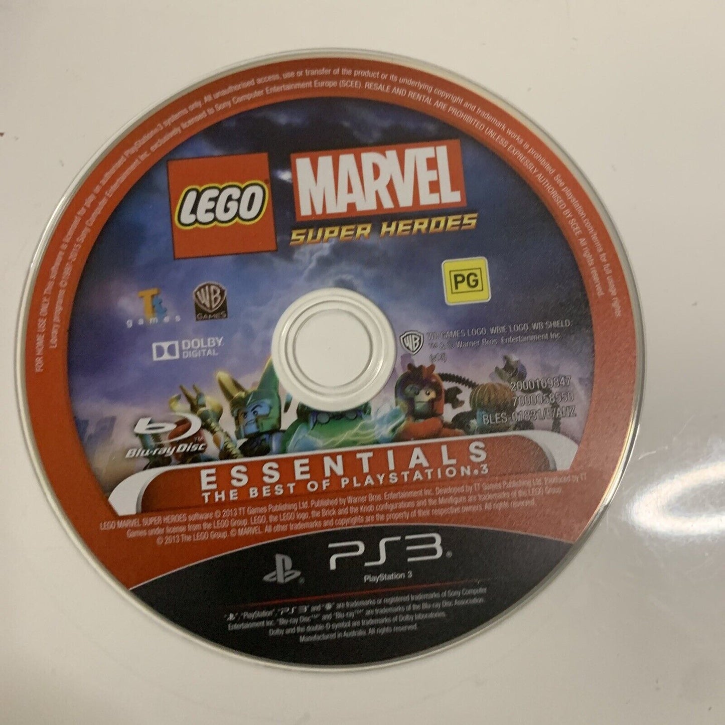 LEGO Marvel Super Heroes PS3 PlayStation 3 2013 Game Complete