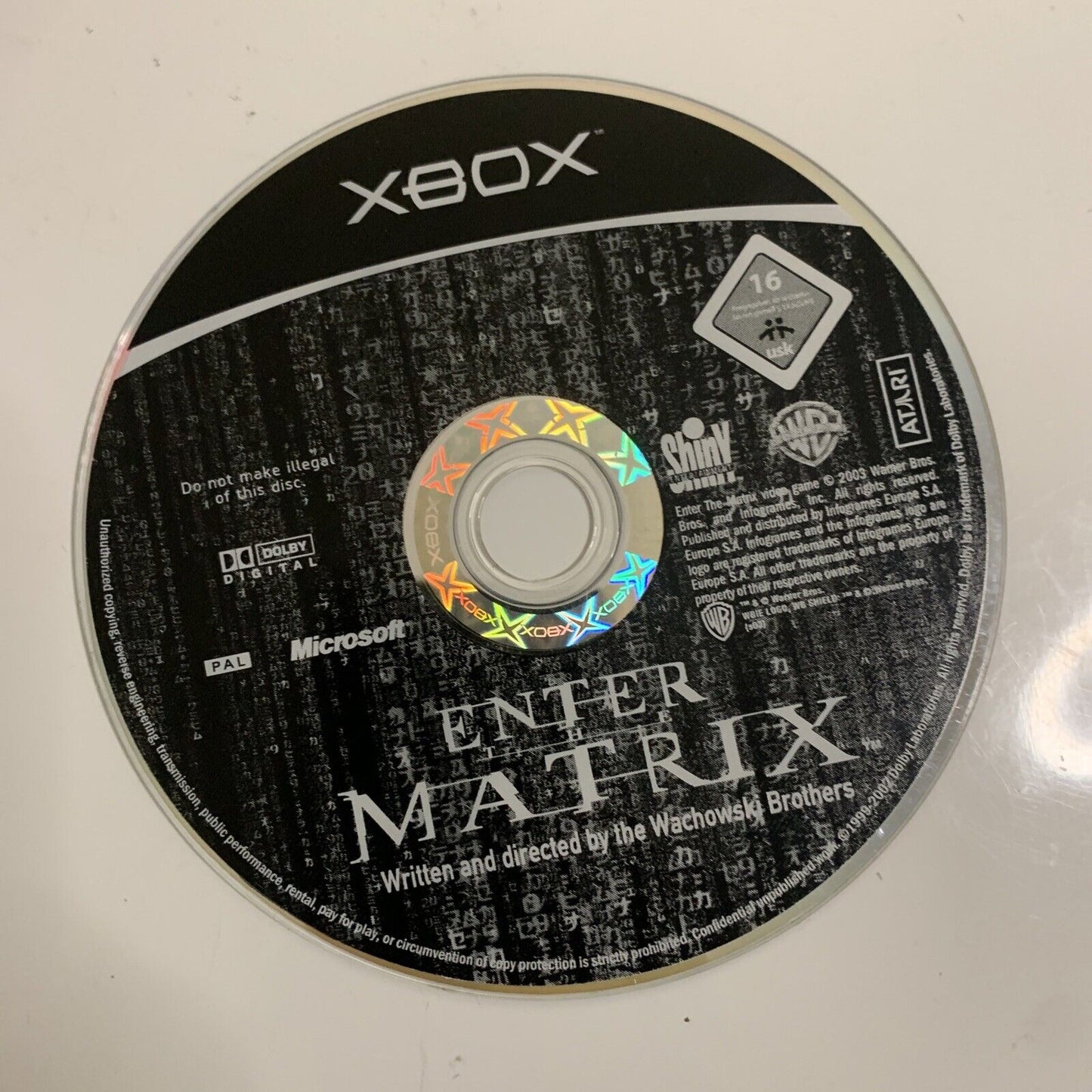 Enter The Matrix Microsoft XBOX Original Atari PAL 2003 Game Complete