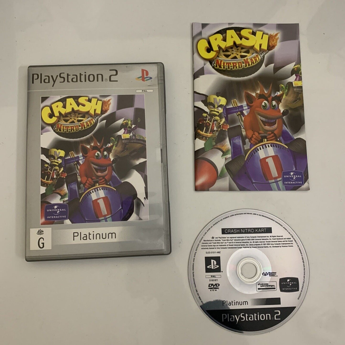 Crash Nitro Kart  PS2 PlayStation 2 PAL 2003 Racing Game Complete