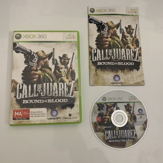 Call Of Juarez : Bound In Blood  Microsoft Xbox 360 PAL 2009 Game Complete