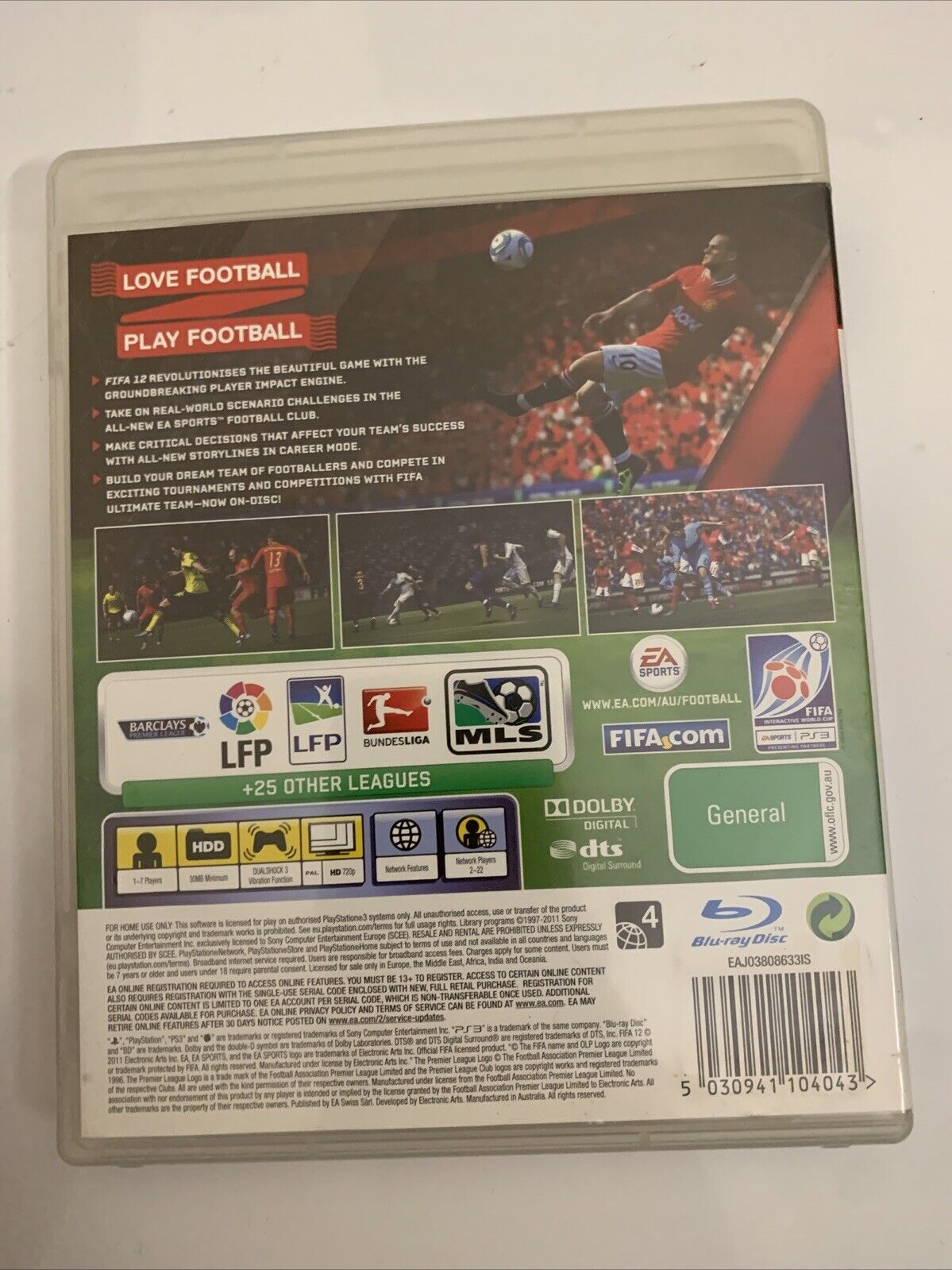 FIFA 12  PlayStation PS3 EA Sport Soccer Football Game