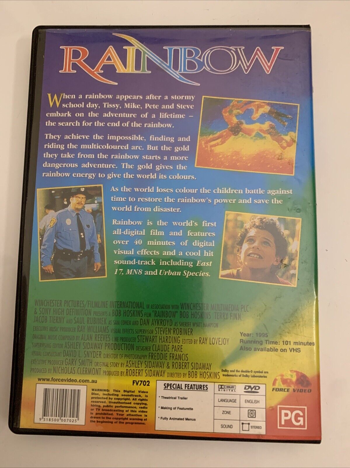 Rainbow (DVD, 1995) Bob Hoskins Dan Aykroyd Region 4