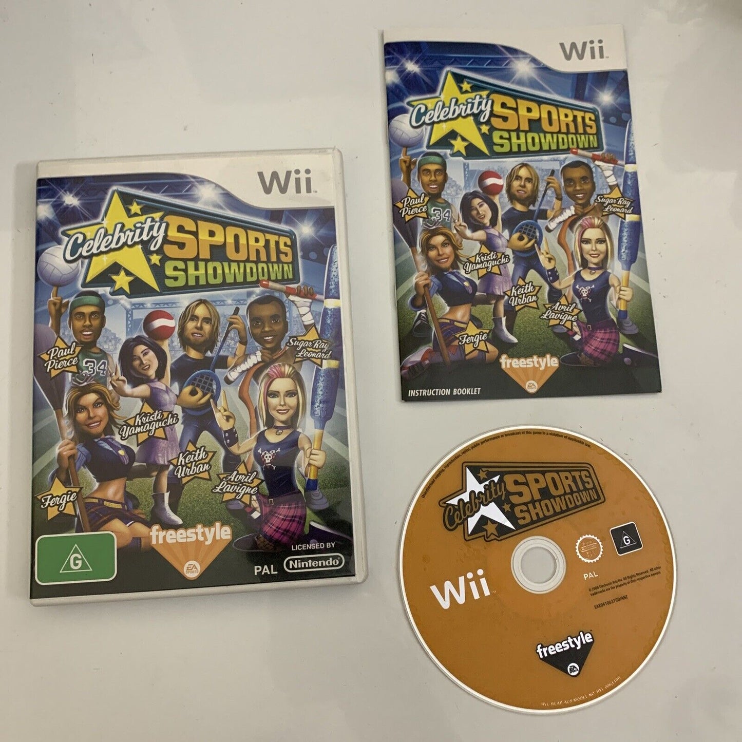 Celebrity Sports Showdown Nintendo Wii PAL 2008 Game Complete