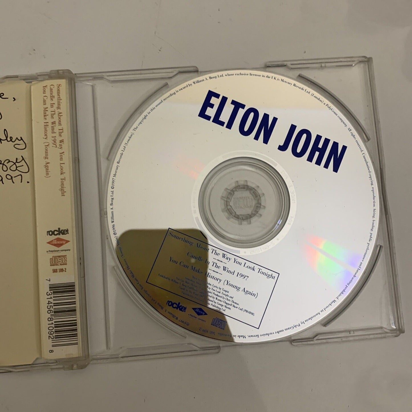 Elton John – Something About The Way You Look Tonight / Candle In The Wind CD