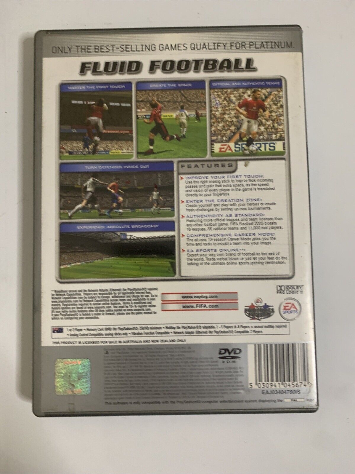 FIFA Football 2005  PS2 Sony PlayStation 2 PAL Soccer Complete