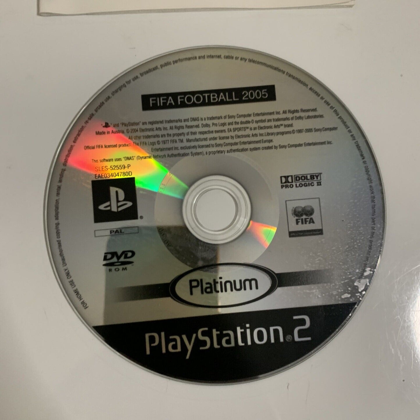 FIFA Football 2005  PS2 Sony PlayStation 2 PAL Soccer Complete