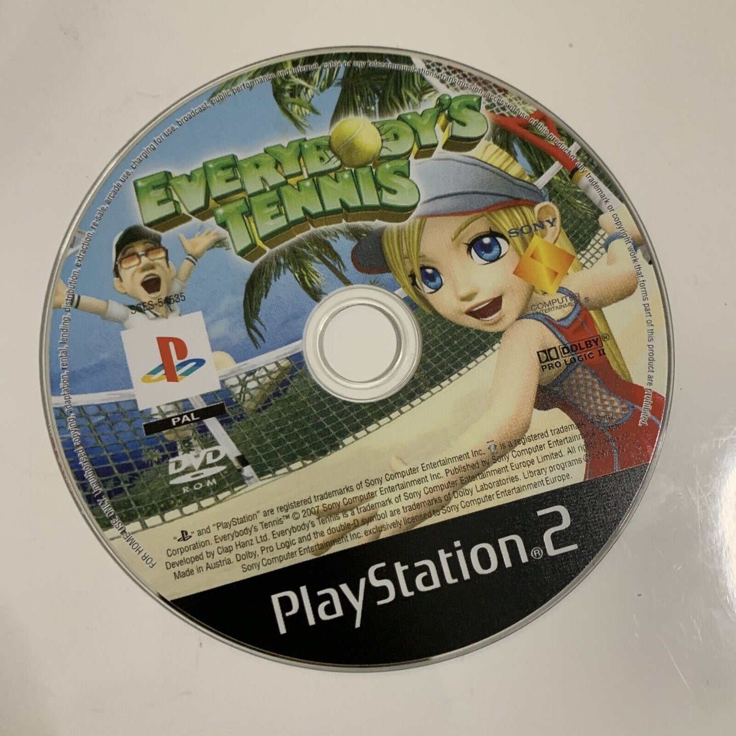 Everybody's Tennis PS2 Sony PlayStation 2 PAL 2000 Game Complete