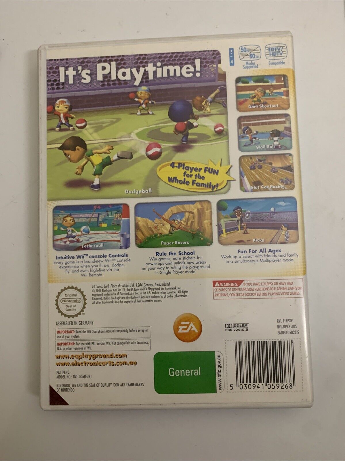 EA Playground  Nintendo Wii PAL 2007 Game Complete