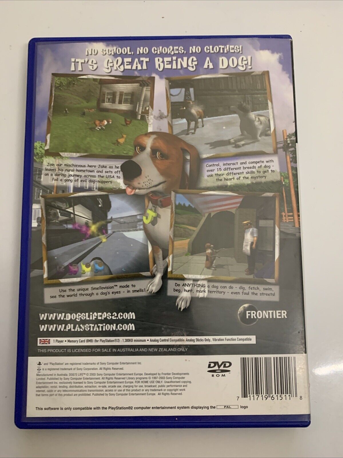 Dog's Life PS2 Sony PlayStation 2 PAL Action Adventure 2003 Game