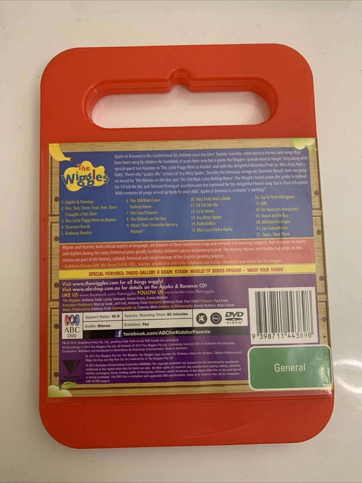 The Wiggles - Apples and Bananas (DVD, 2013) ABC Kids Region 4