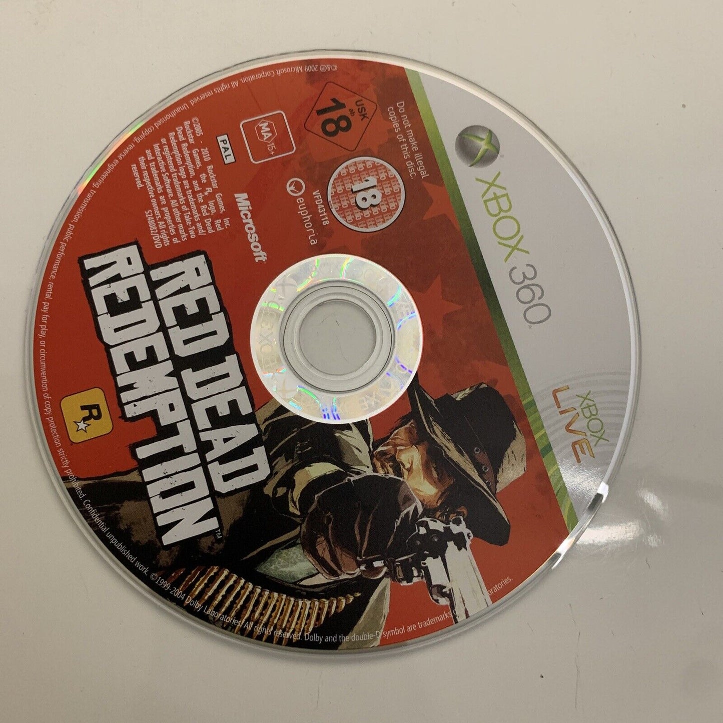 Red Dead Redemption  Microsoft Xbox 360 PAL Action Adventure 2010 Game Complete
