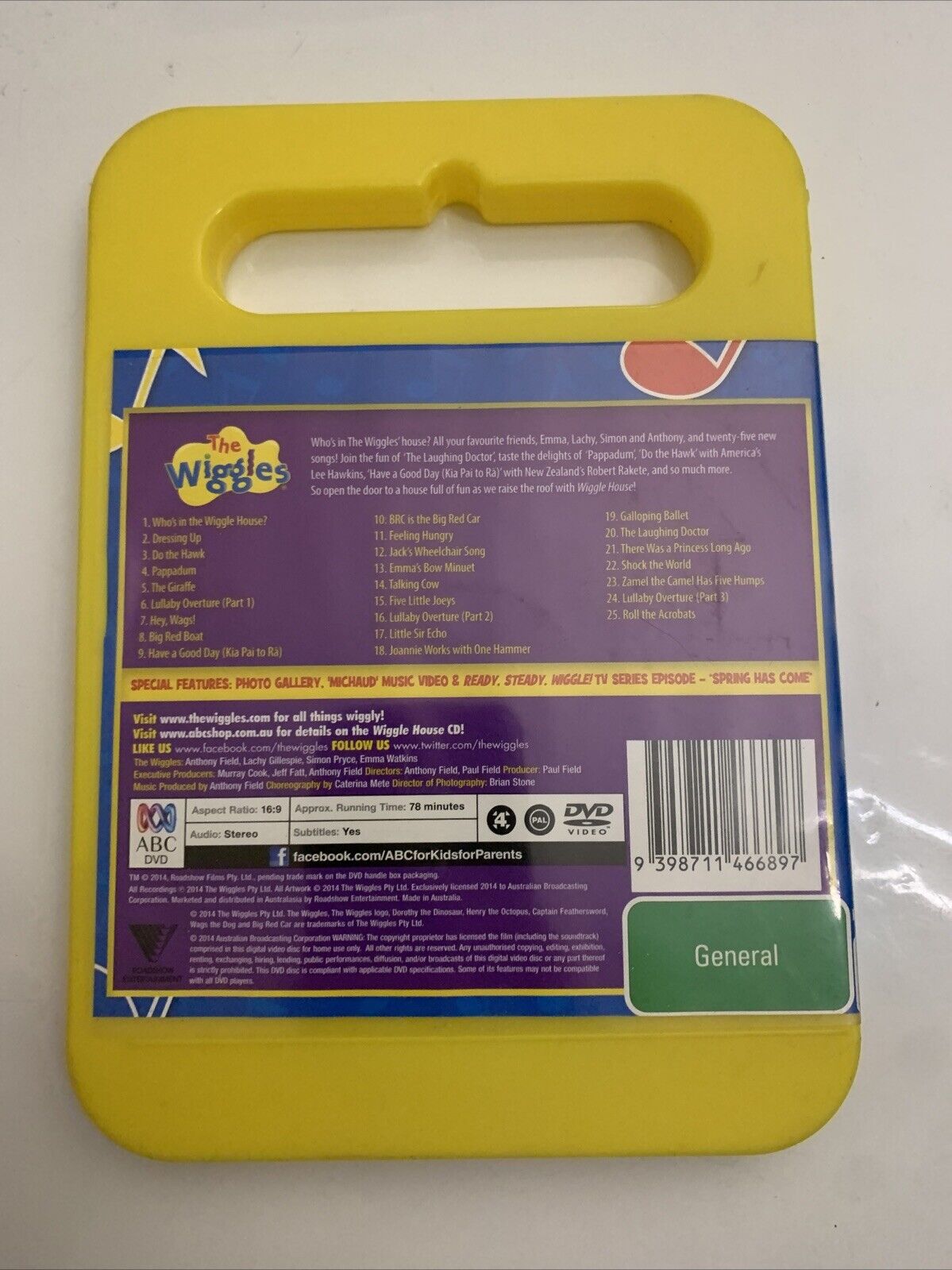 The Wiggles - Wiggle House (DVD, 2014) ABC Kids Region 4