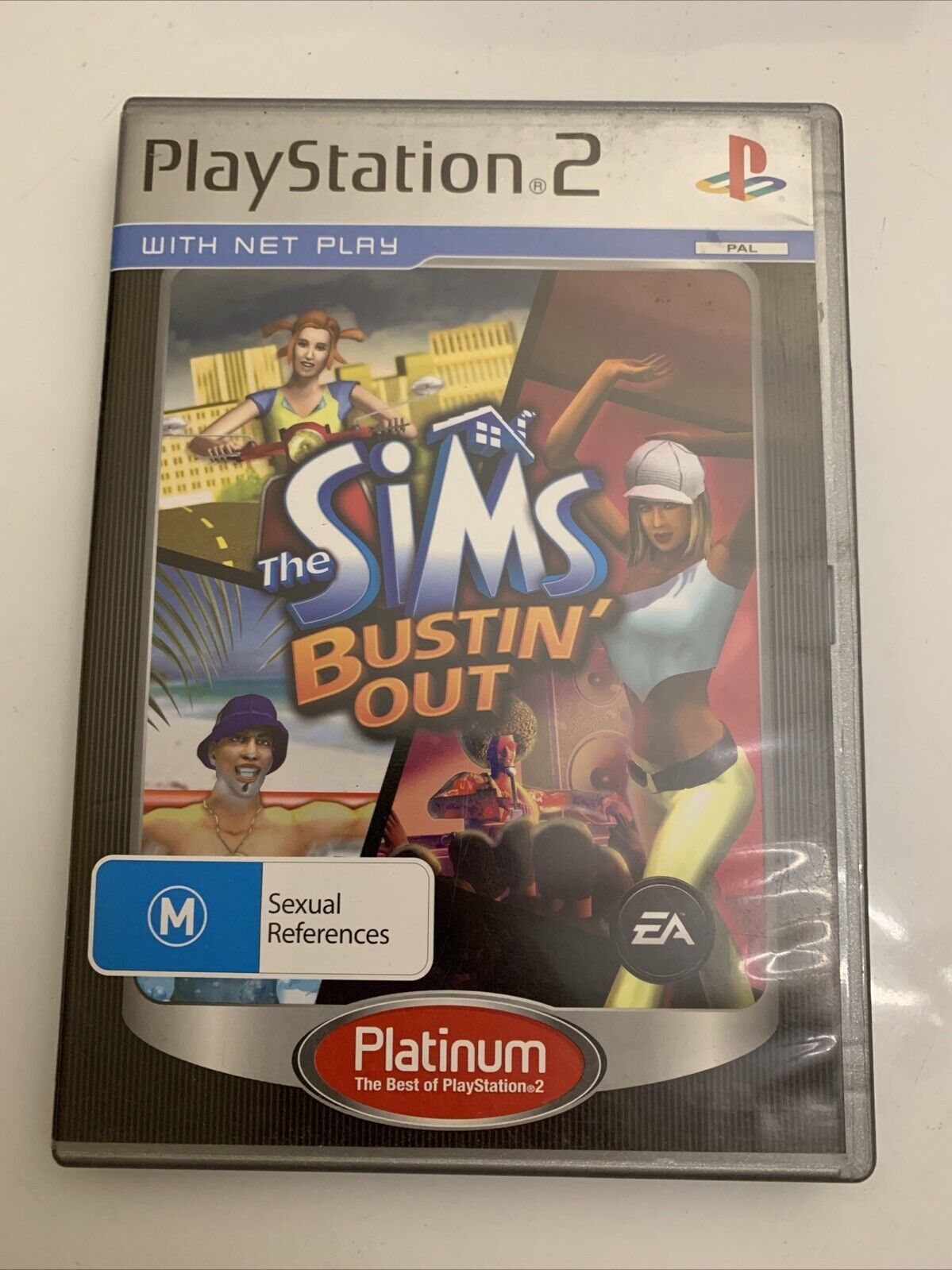 The Sims Bustin Out Platinum PS2 Sony PlayStation PAL 2003 Game