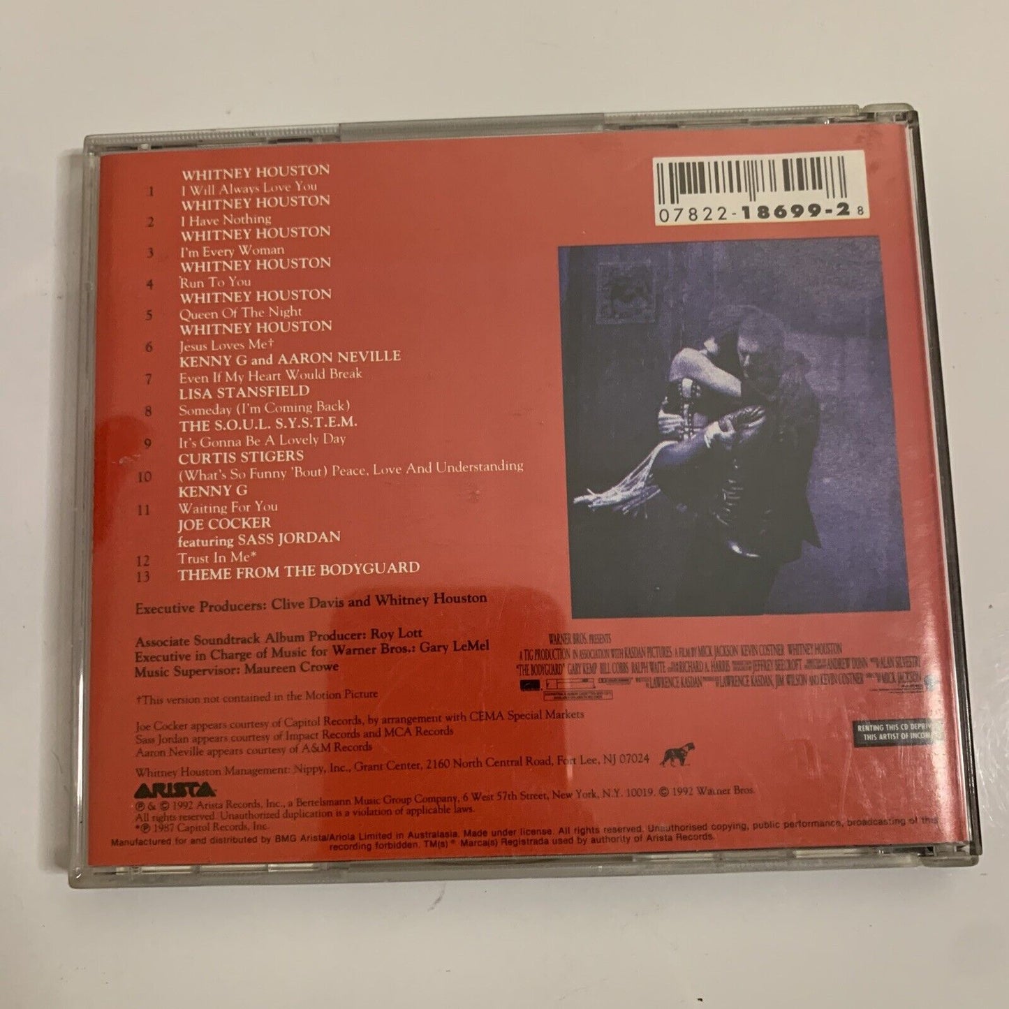 The Bodyguard Original Film Soundtrack Album (CD, 1992)