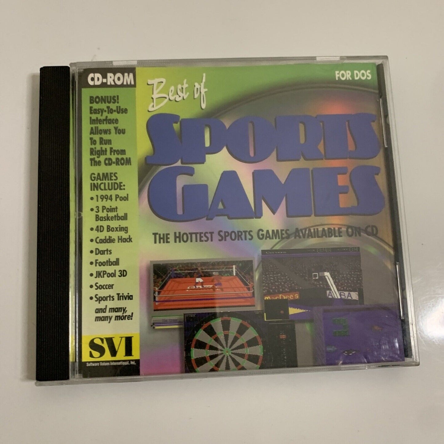 Best Of Sports Games PC CD-ROM For DOS Vintage Software