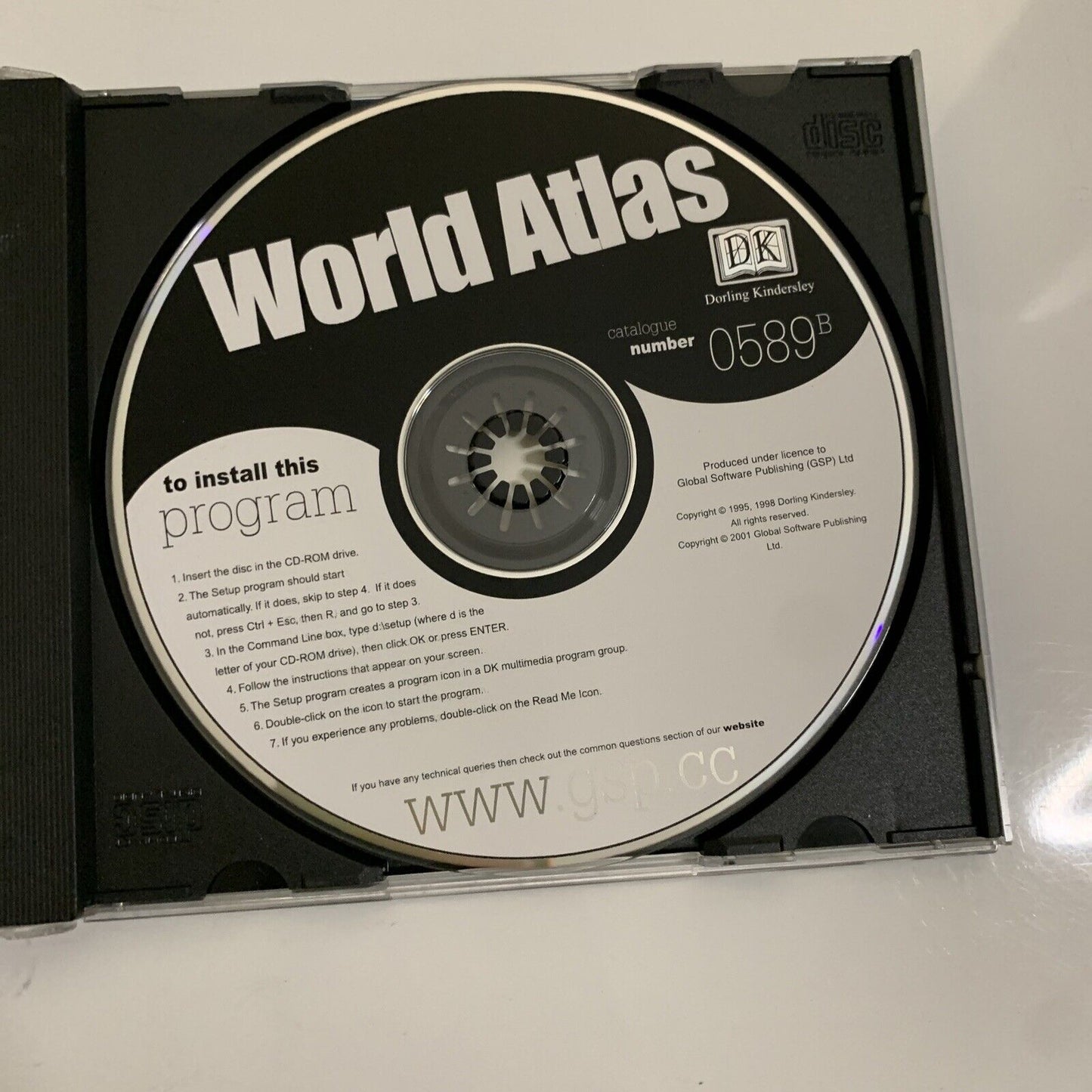 World Atlus - The Essential Encyclopedic Reference Atlas PC CD Software Vintage