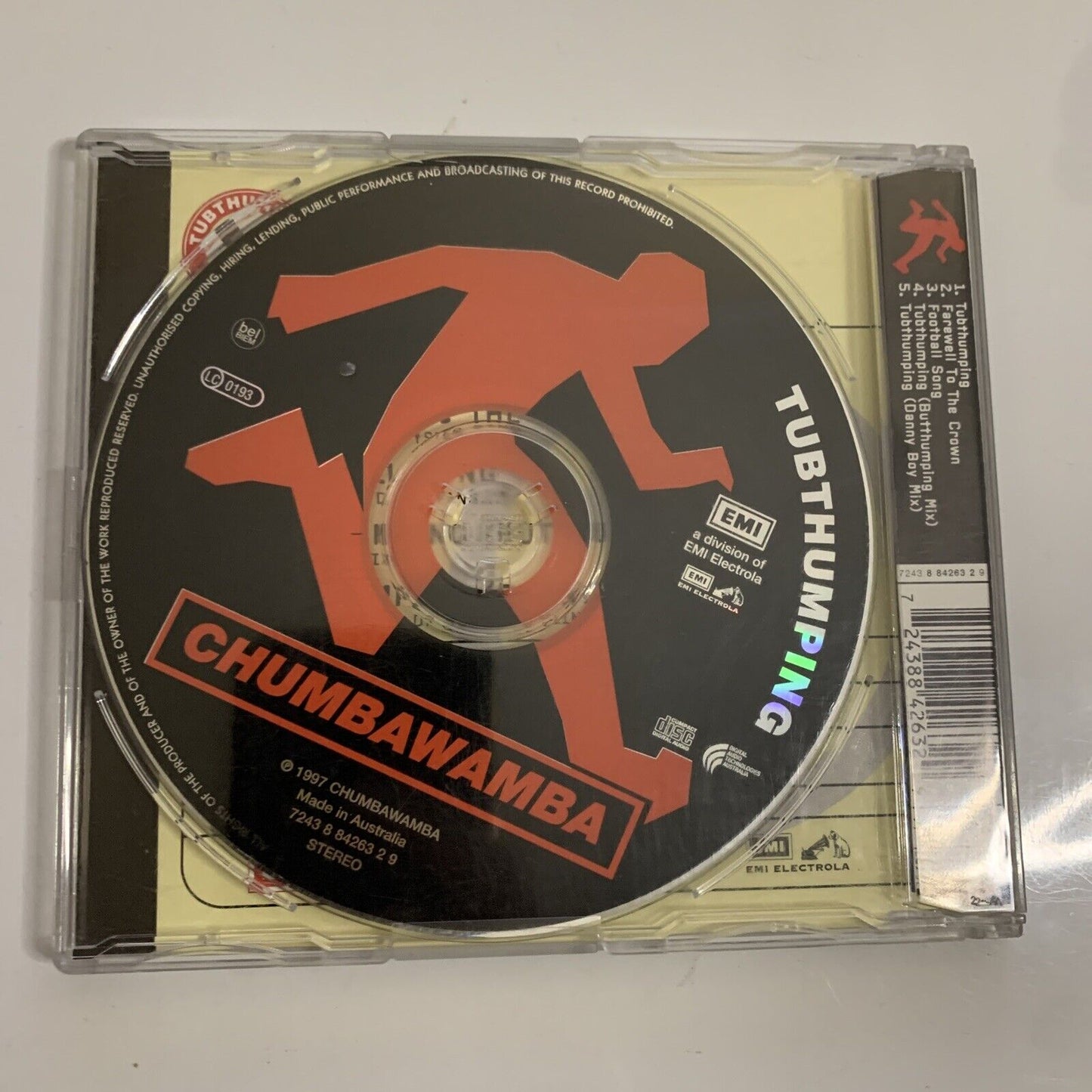 Chumbawamba – Tubthumping (CD, 1997) EMI Records