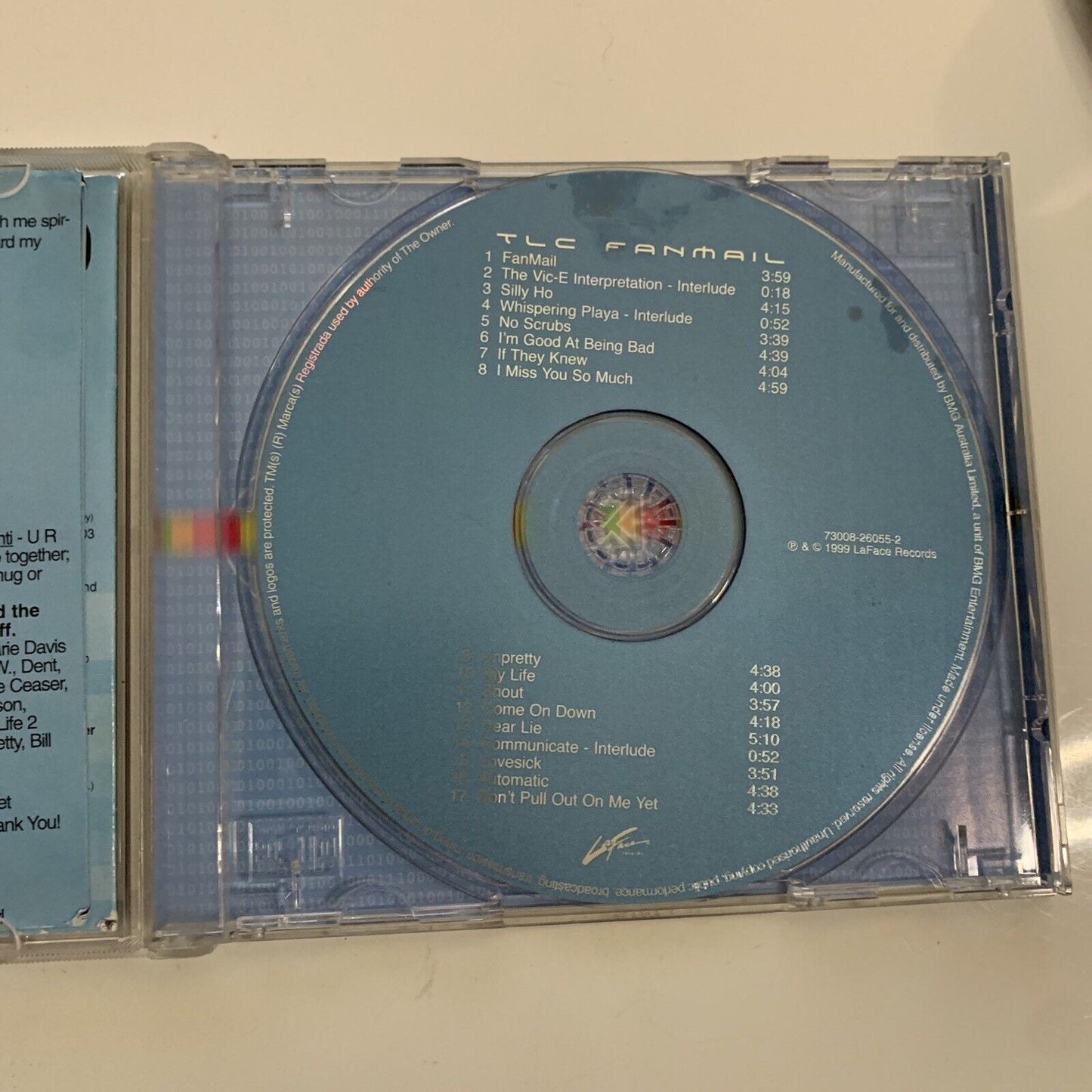 Fanmail by TLC (CD, 1999) Album LaFace  Records