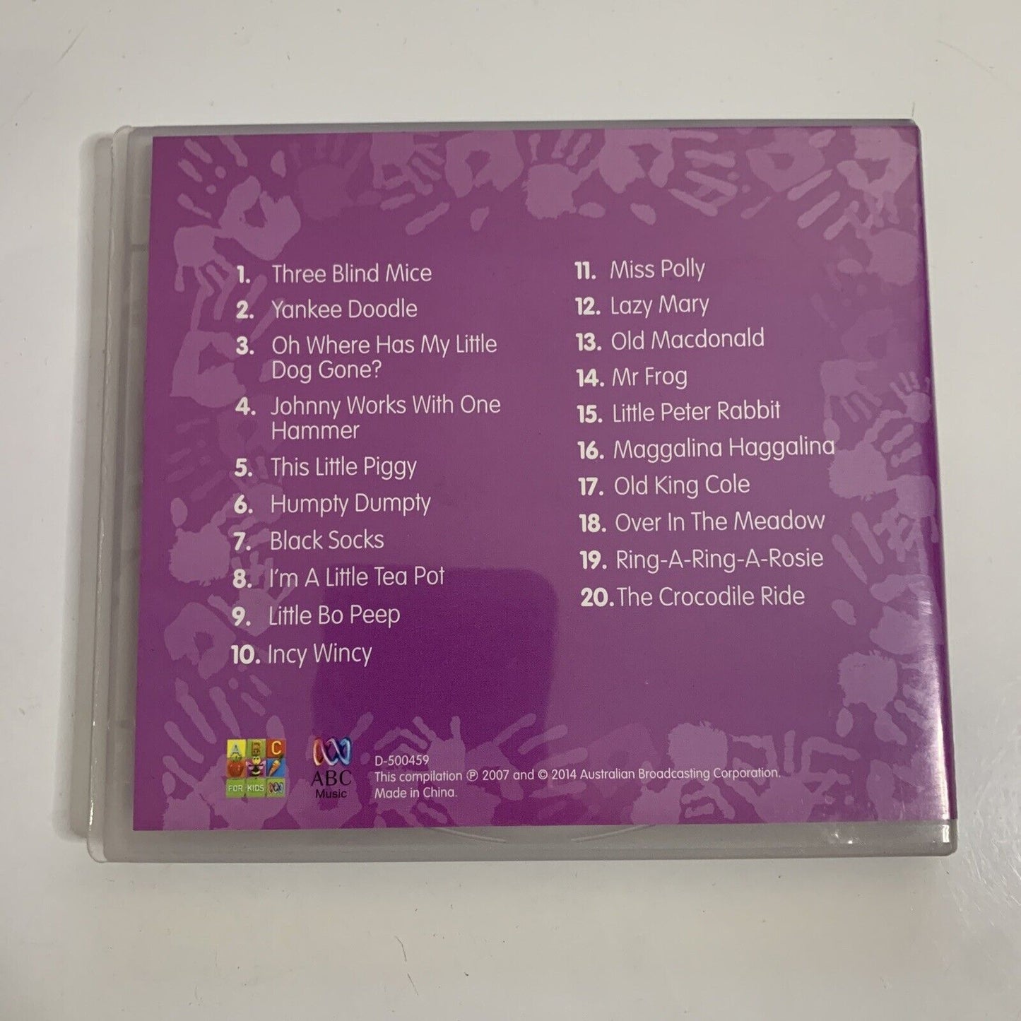 Sing-A-Long Nursery Rhymes (CD, 2007) ABC Kids D-500459