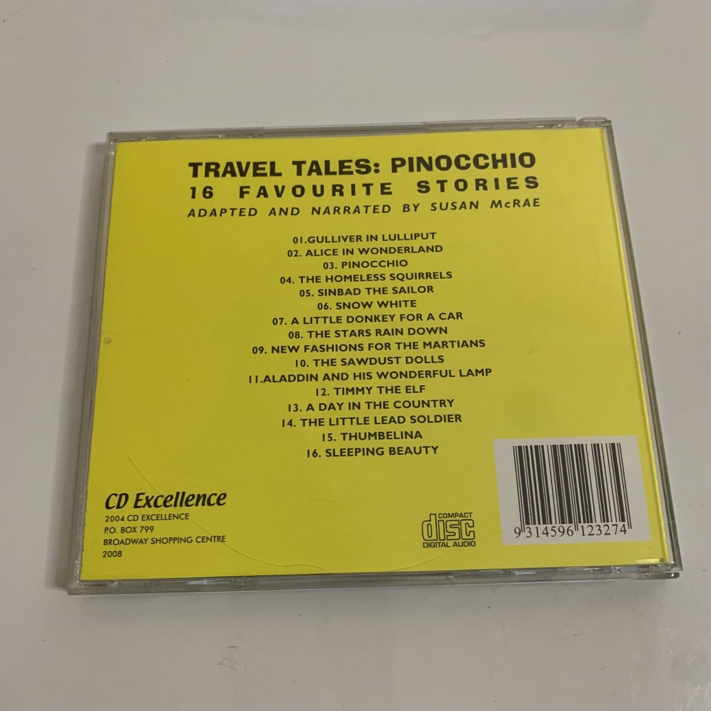 Travel Tales Pinocchio - 16 Favourite Stories by Susan McRae (CD, 2009)