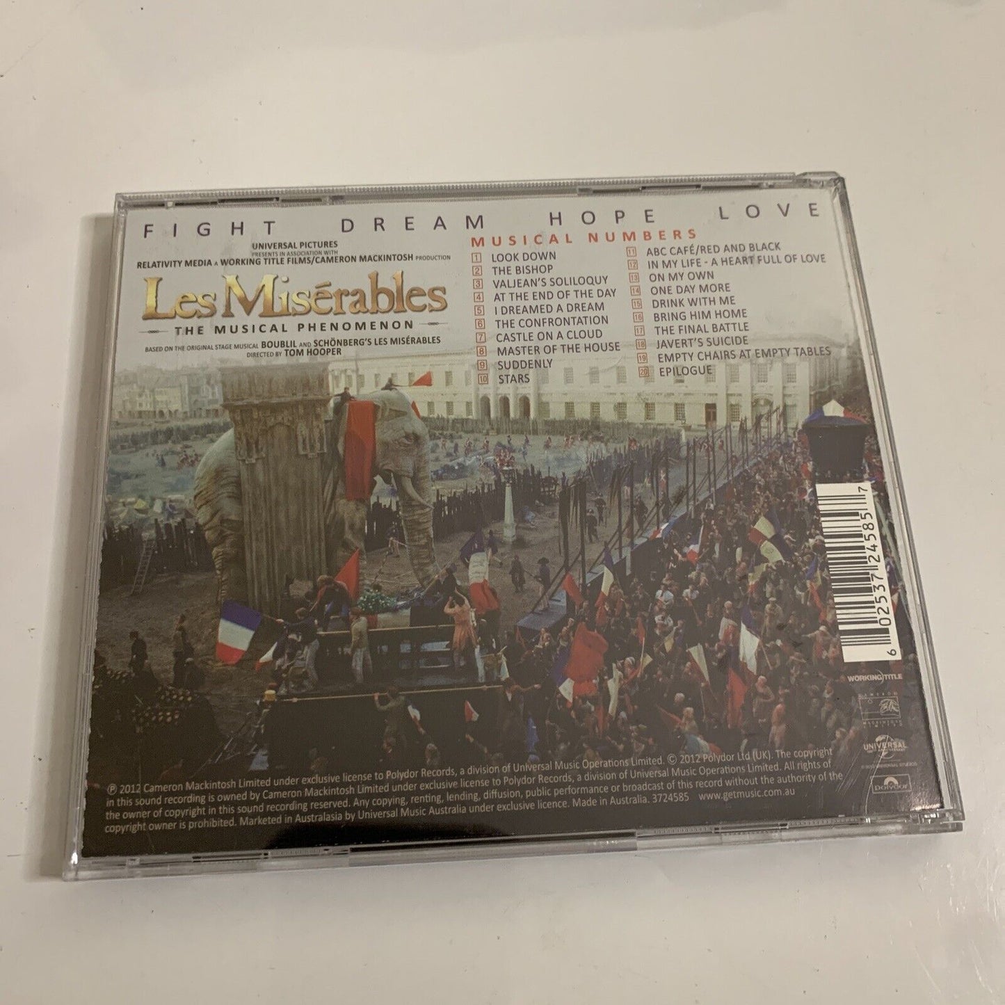 Les Misérables (Highlights From The Motion Picture Soundtrack)  CD 2012