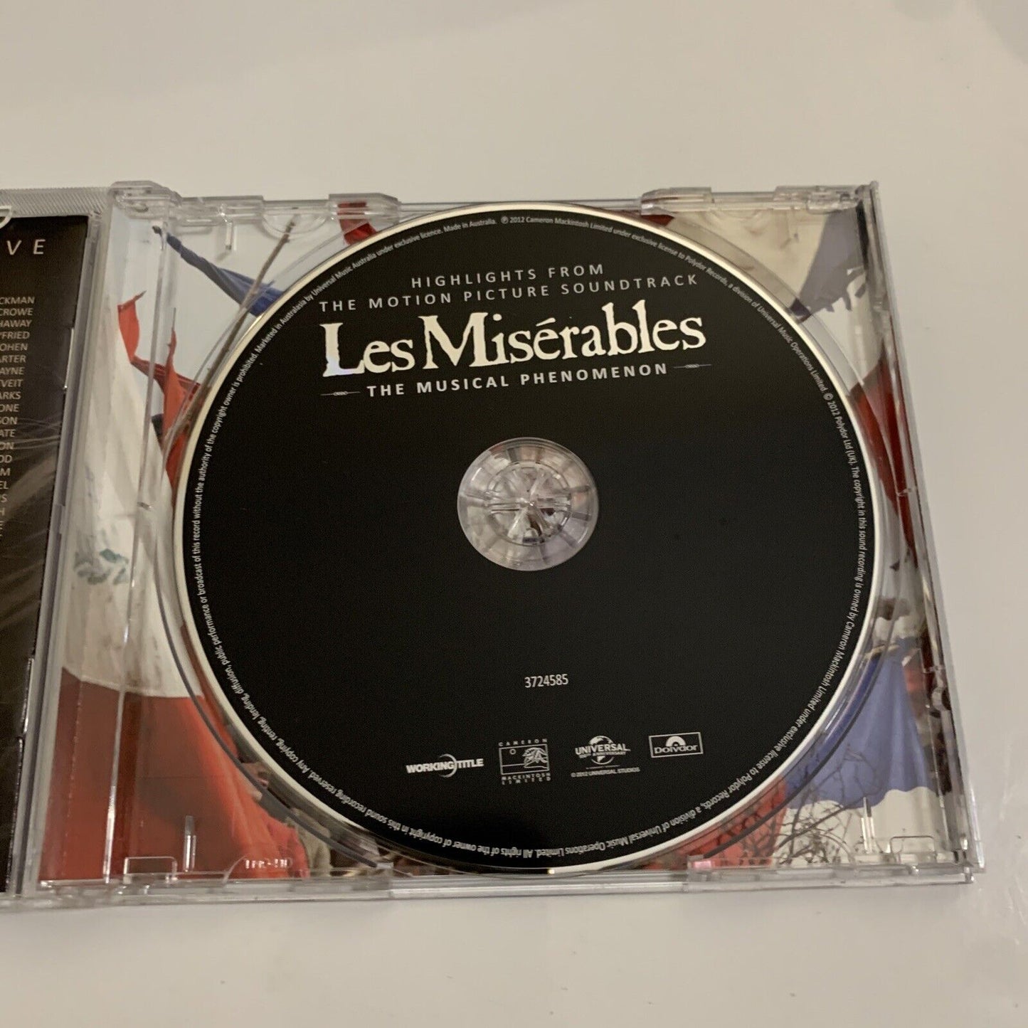 Les Misérables (Highlights From The Motion Picture Soundtrack)  CD 2012