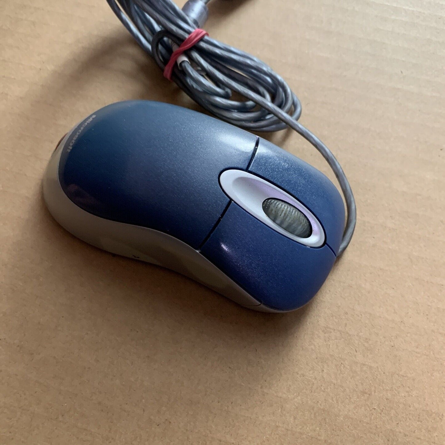 Microsoft Optical Mouse Blue USB Wired