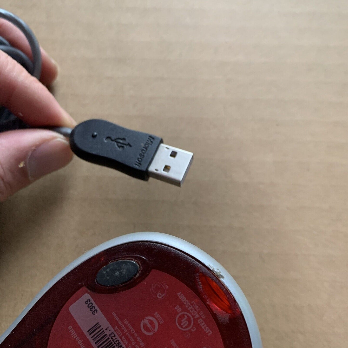 Microsoft Optical Mouse Blue USB Wired