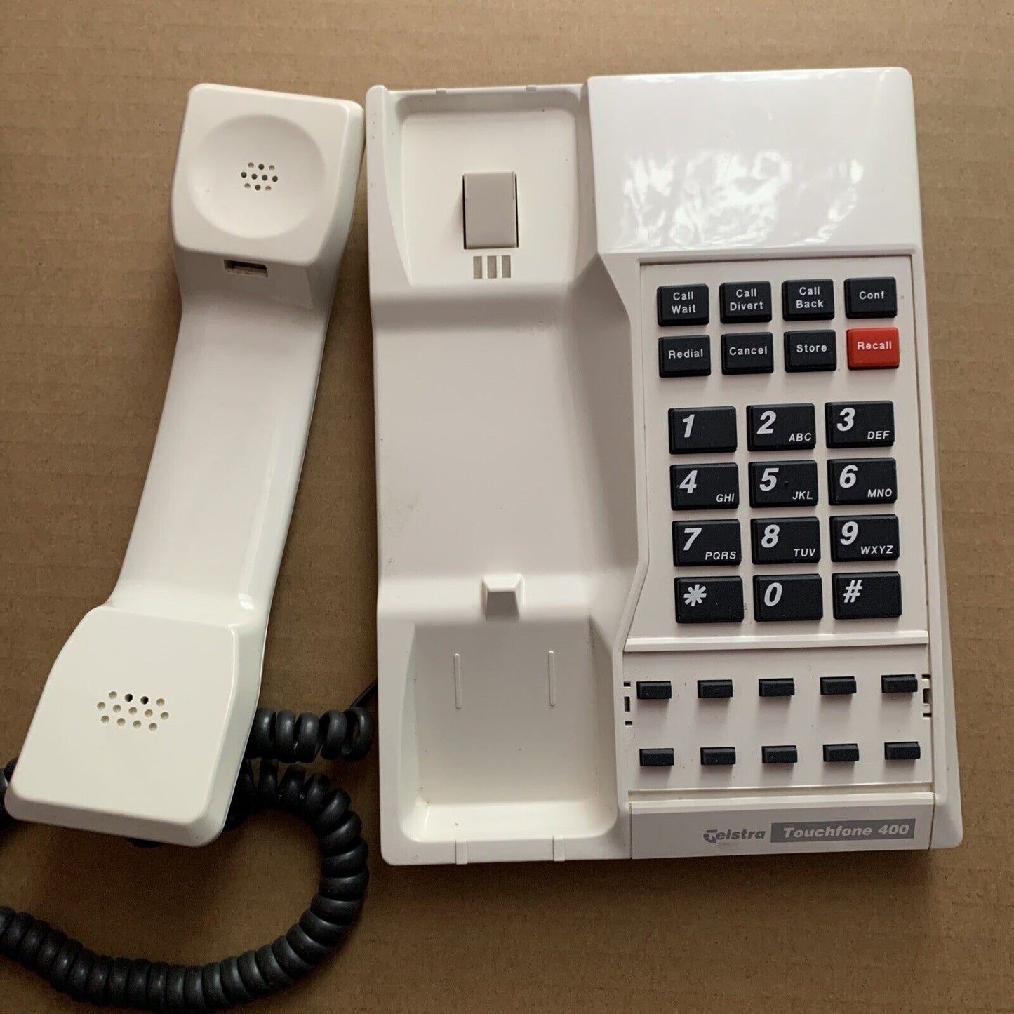 Telstra Touchfone 400 Telephone White Landline NBN Compatible Made in Australia