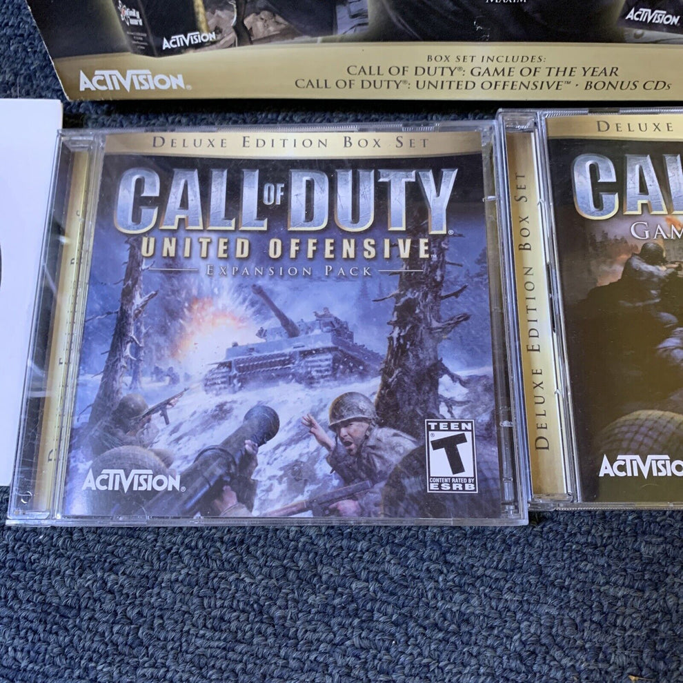 Cod Cd Call Of Duty Deluxe Edition Box Set *Missing 2 CD – Retro Unit
