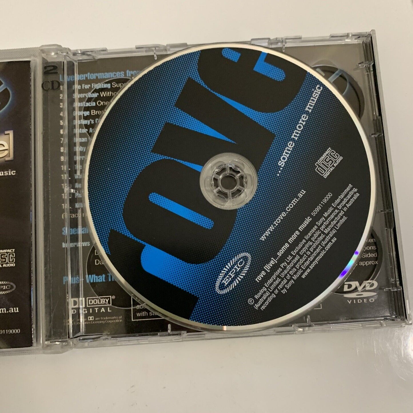 Rove [Live] Some More Music (CD + DVD, 2-Disc Set, 2002)