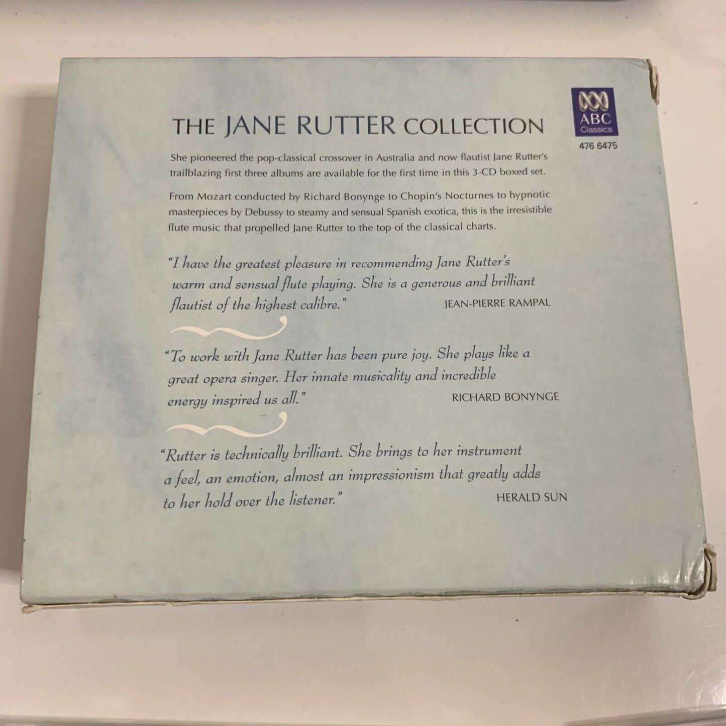 The Jane Rutter Collection (CD, 3-Disc, 2008) Apasionada Mozart's Flute Nocturne