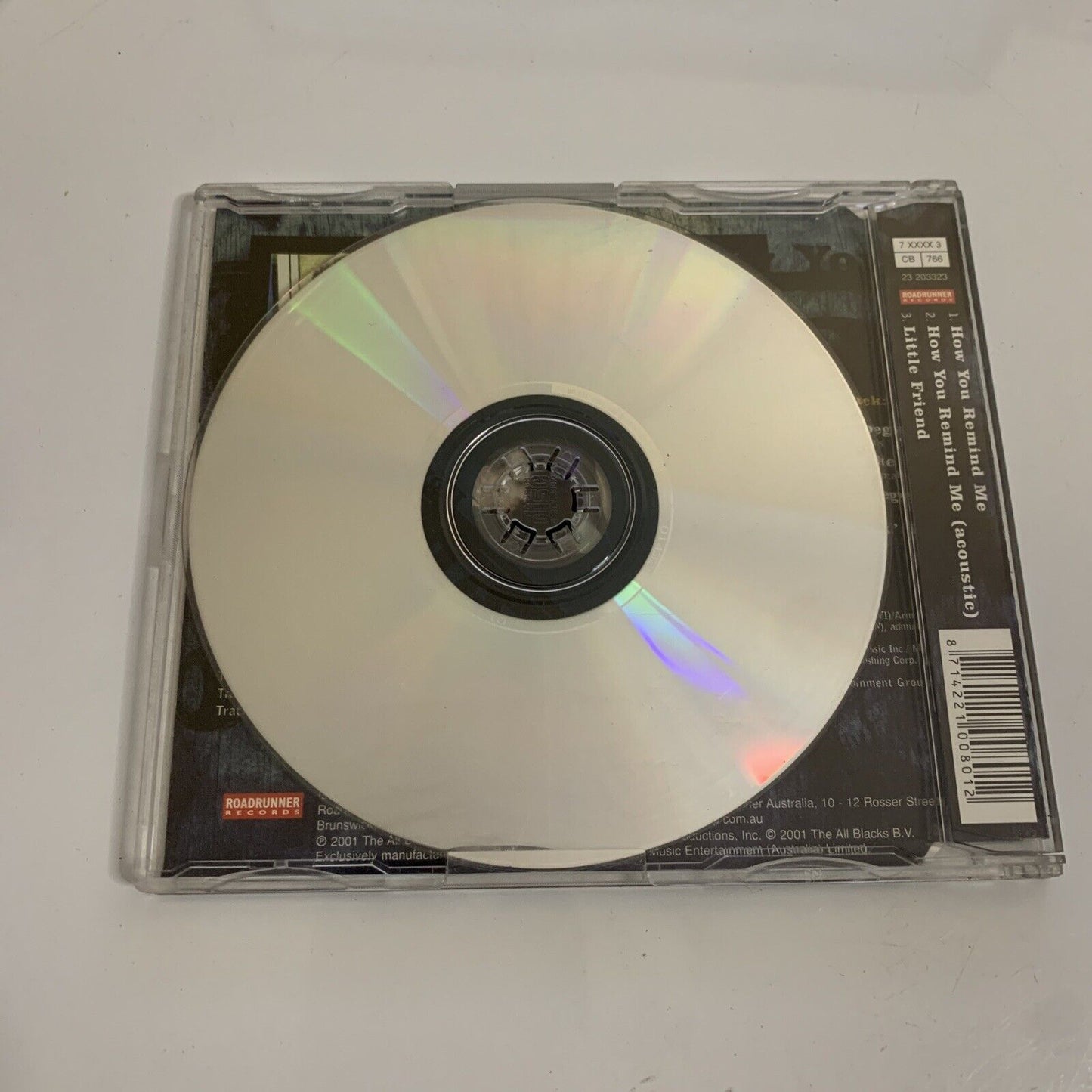 Nickelback – How You Remind Me (CD, 2001) Single