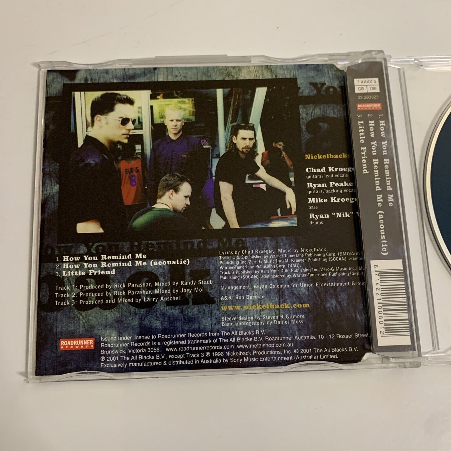 Nickelback – How You Remind Me (CD, 2001) Single