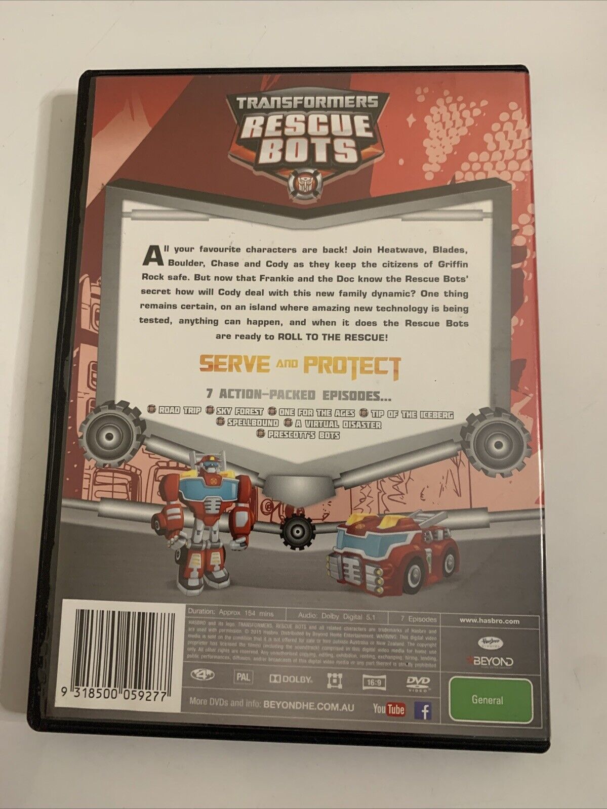 Transformers Rescue Bots - Serve and Protect (DVD, 2014) Region 4