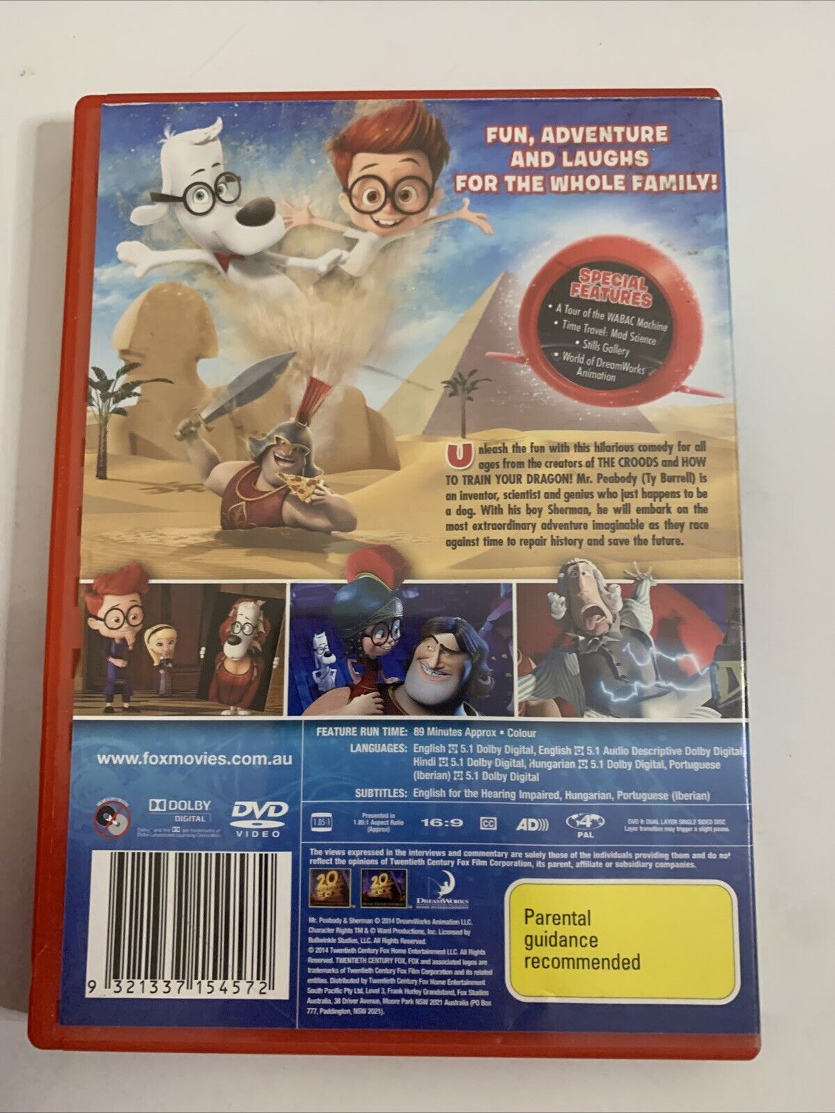 Mr Peabody & Sherman (DVD, 2014)  Region 4