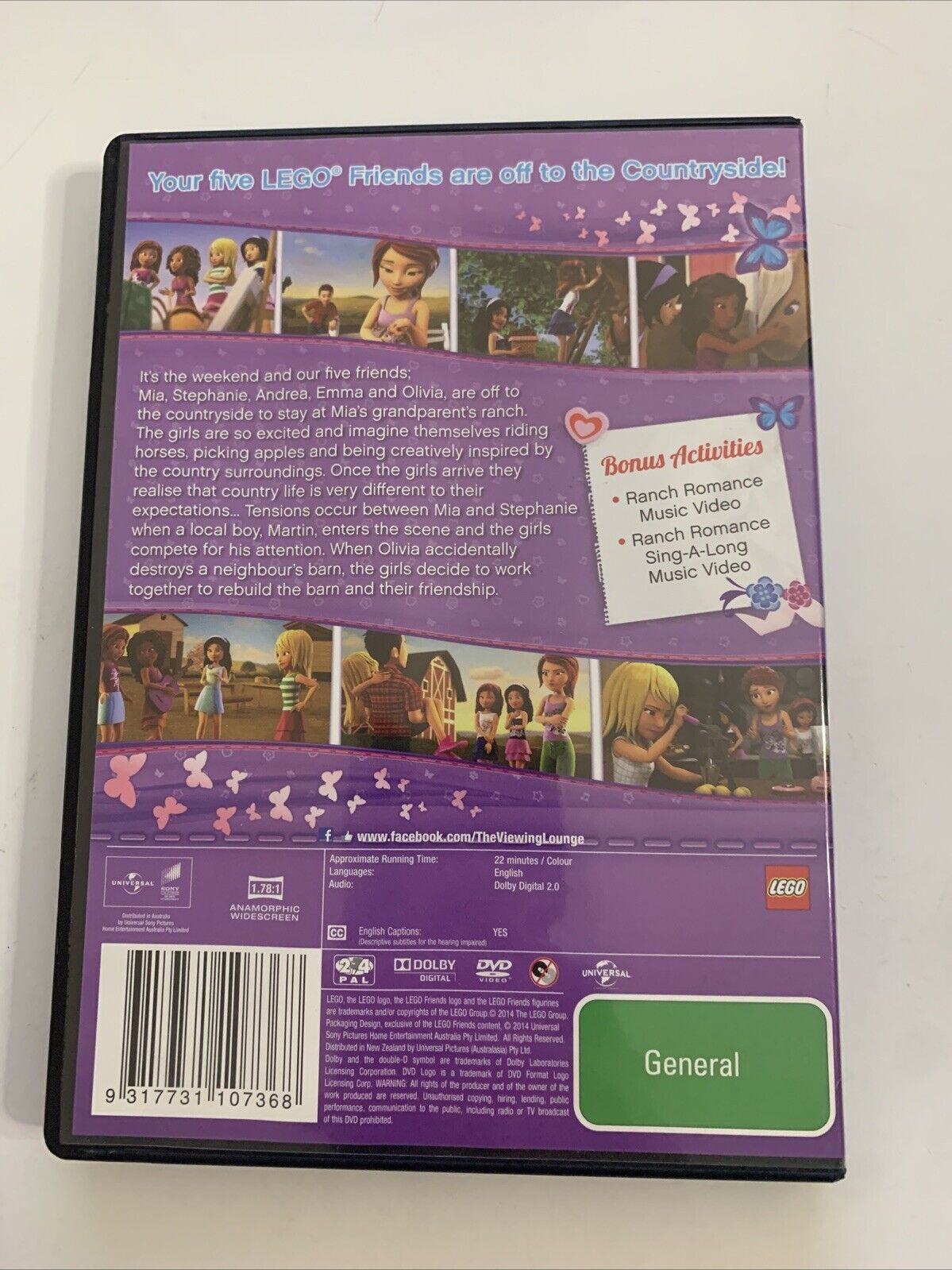 Lego Friends - Country Girls  (DVD, 2012) Universal Region 4