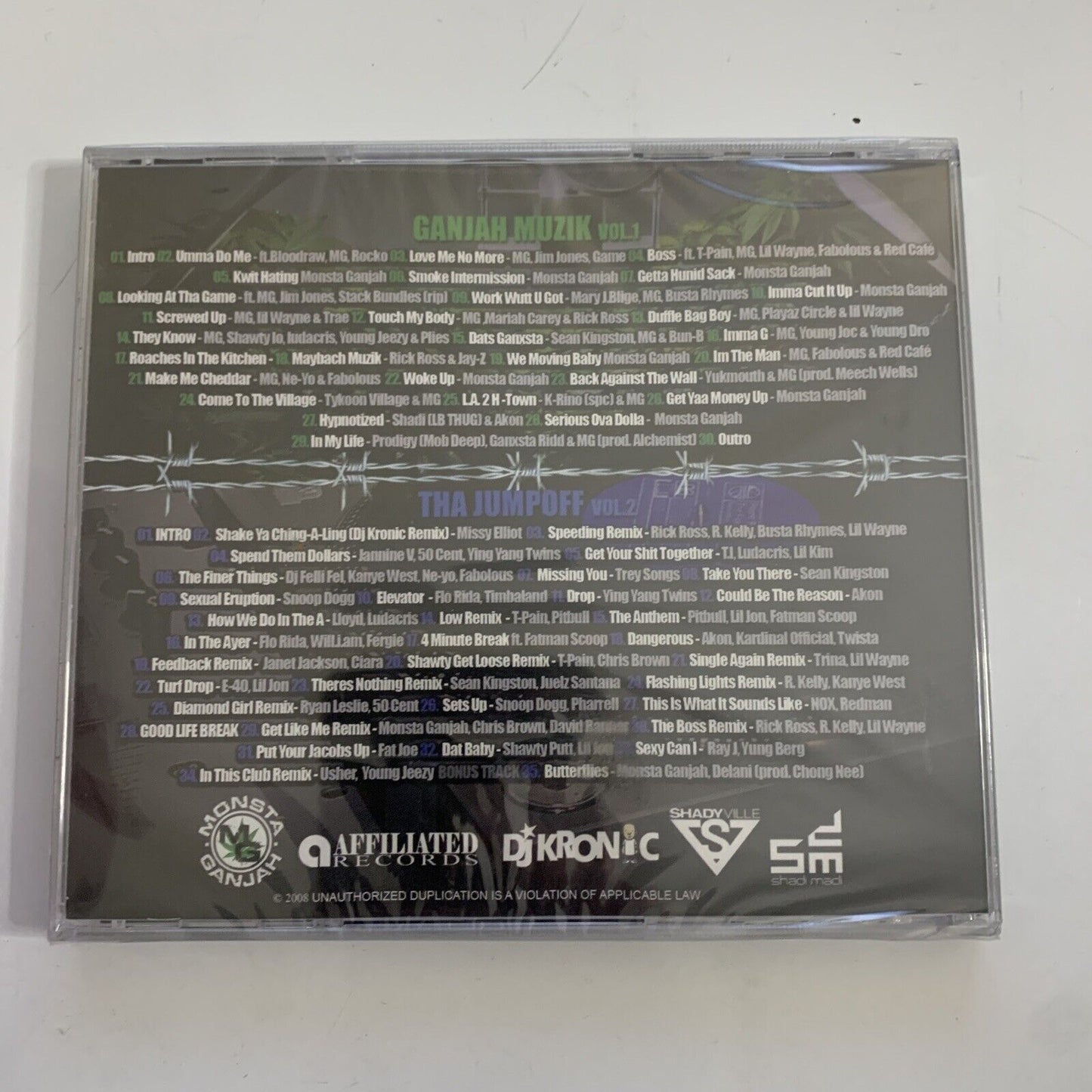 Monsta Ganjah & DJ Kronic – Year Of The Kush (CD, 2008, 2-Disc Set)  NEW Sealed