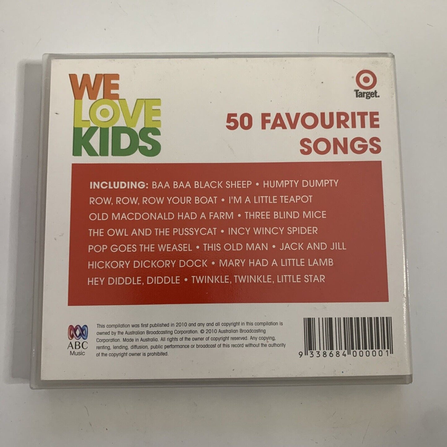 We Love Kids 50 Favourite Songs by ABC Music CD