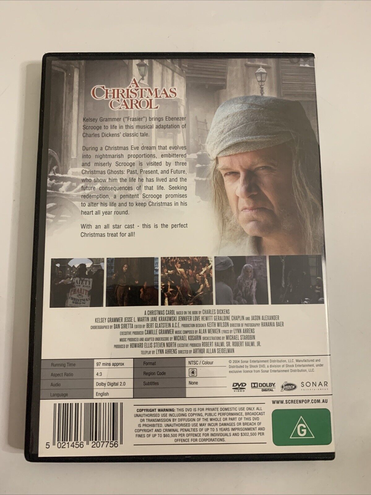 A Christmas Carol (DVD, 2004) Kelsey Grammer Region 4